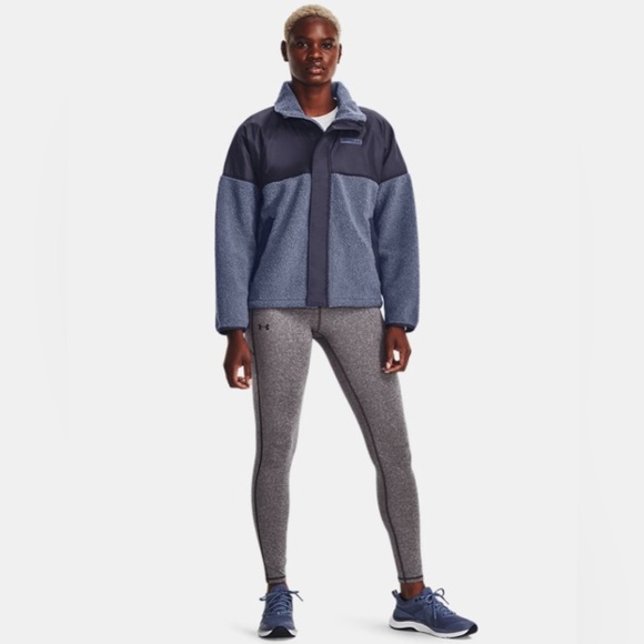 Under Armour Mission Boucle Swacket Jacket Blue 1366051 559 Womens sz Large - Picture 3 of 5